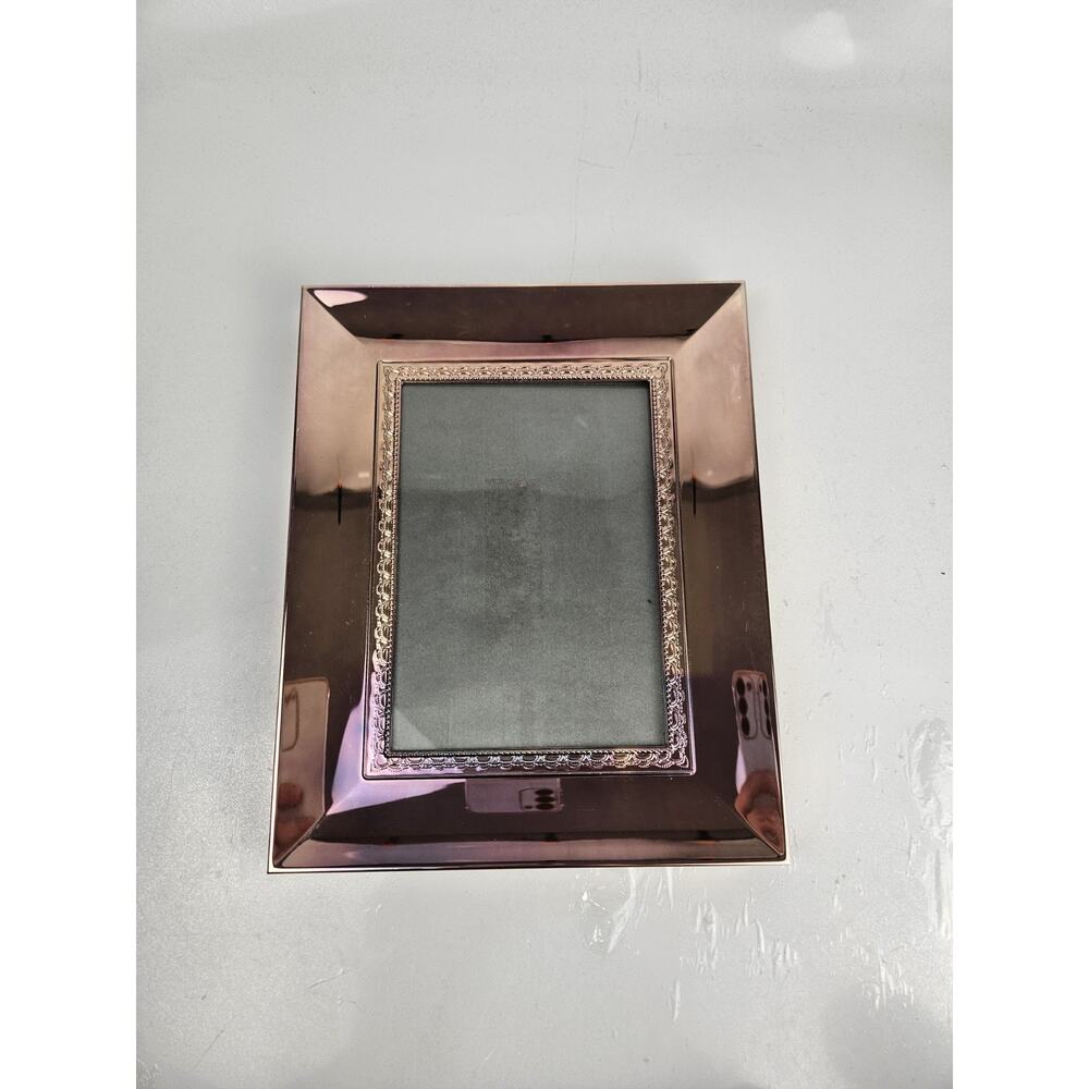 WATERFORD Rose Gold Picture Photo Frame 5 x 7 Table‎ Top